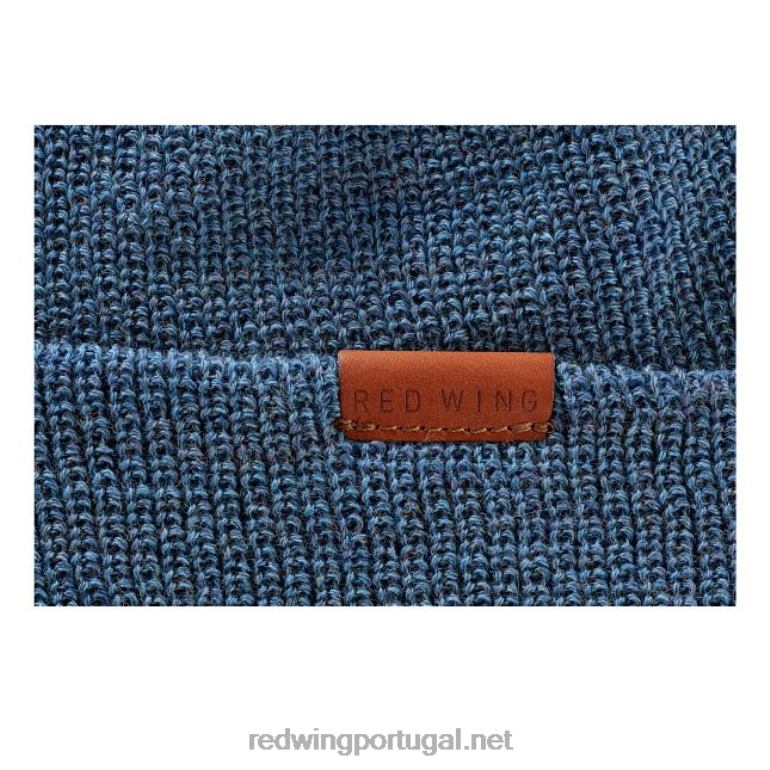 azulRed Wing estilo 97455 gorro de tricô com logotipo de asa unissex chapéu de relógio de tricô F2TL2271