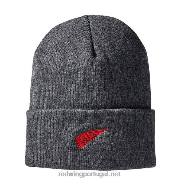 carvãoRed Wing estilo 97439 gorro de malha de couro com logotipo unissex chapéu de relógio de malha F2TL2277