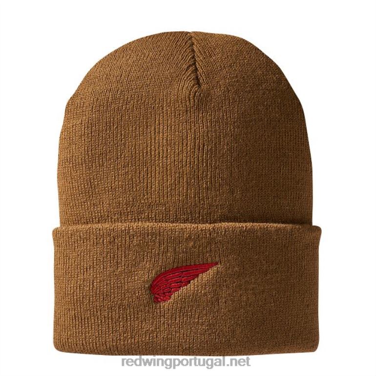 cobreRed Wing estilo 97438 gorro de malha de couro com logotipo unissex chapéu de relógio de malha F2TL2272
