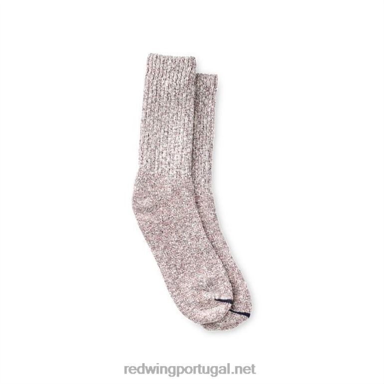 BorgonhaRed Wing meia de algodão estilo 97662 - pacote de 3 meias de algodão de algodão F2TL2215