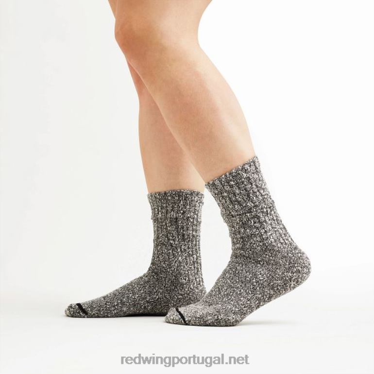 Preto brancoRed Wing meia de trabalho unissex de lã merino estilo 97291 F2TL2204
