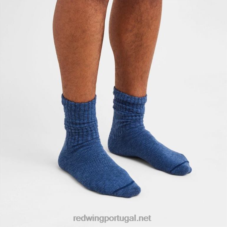 azul-marinhoRed Wing meia de trabalho unissex de lã merino modelo 97367 meia de lã merino F2TL2226