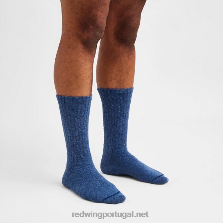 azul-marinhoRed Wing meia de trabalho unissex de lã merino modelo 97367 meia de lã merino F2TL2226