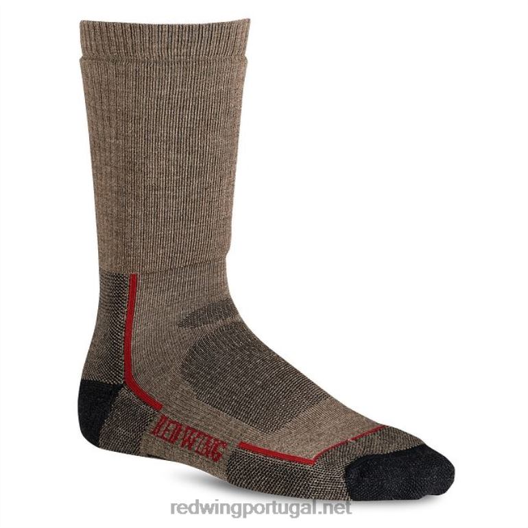 marromRed Wing meia de lã estilo 97663 com biqueira profunda - pacote com 3 meias masculinas com biqueira profunda F2TL2221
