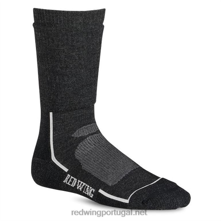 pretoRed Wing estilo 97642 meia de lã com biqueira profunda meia masculina com biqueira profunda F2TL2218