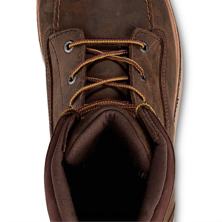 bronzeadoRed Wing Bota de segurança masculina Work - Style 2418 Traction Tred de 8 polegadas à prova d'água F2TL2126