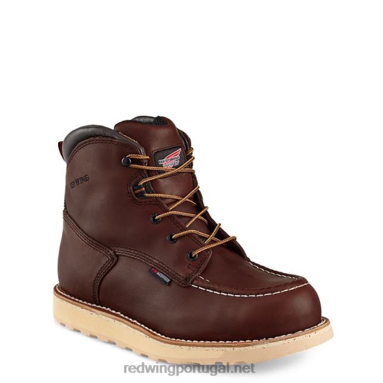 marromRed Wing Bota de segurança masculina estilo 2241 king toe de 6 polegadas para trabalho F2TL2110