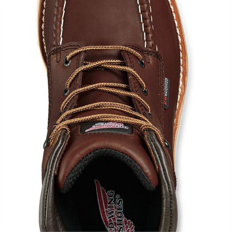 marromRed Wing Bota de segurança masculina estilo 2241 king toe de 6 polegadas para trabalho F2TL2110