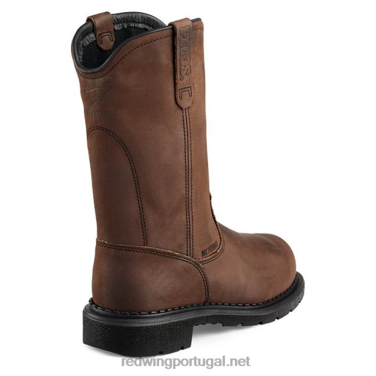 marromRed Wing Bota de segurança masculina estilo 2405 supersole 2.0 de 11 polegadas sem salto F2TL2121