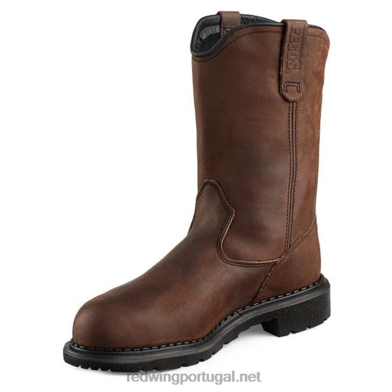 marromRed Wing Bota de segurança masculina estilo 2405 supersole 2.0 de 11 polegadas sem salto F2TL2121