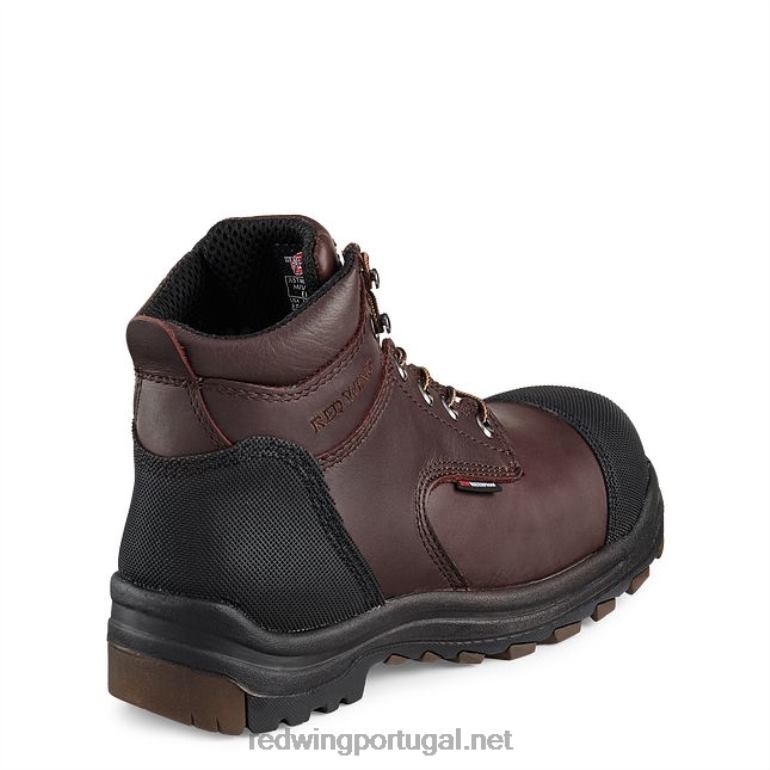 marromRed Wing Bota de segurança masculina estilo 4217 dynaforce de 6 polegadas à prova d'água para trabalho F2TL2128