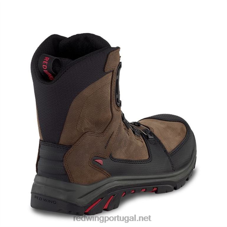 marromRed Wing Bota de segurança masculina estilo 4402 king toe adc à prova d'água de 6 polegadas F2TL2119