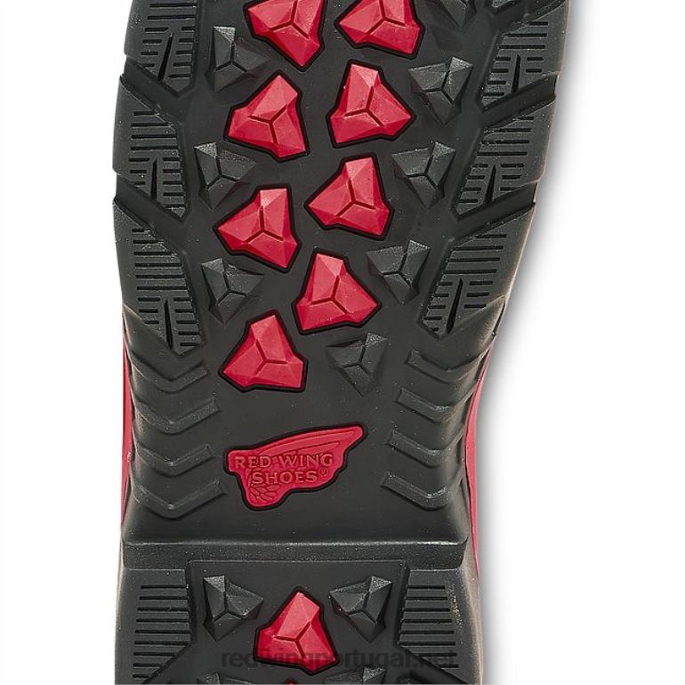 marromRed Wing Bota de segurança masculina estilo 4436 supersola de 11 polegadas à prova d'água metguard pull-on F2TL2120
