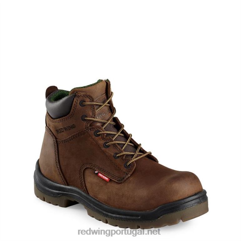 marromRed Wing Bota de segurança masculina estilo 4456 king toe de 6 polegadas com biqueira de trabalho F2TL2111