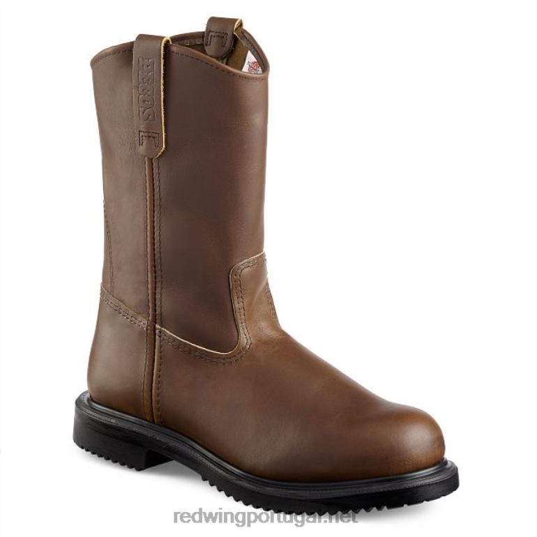 marromRed Wing Bota masculina de segurança à prova d'água de 6 polegadas estilo 2452 exos lite F2TL2100