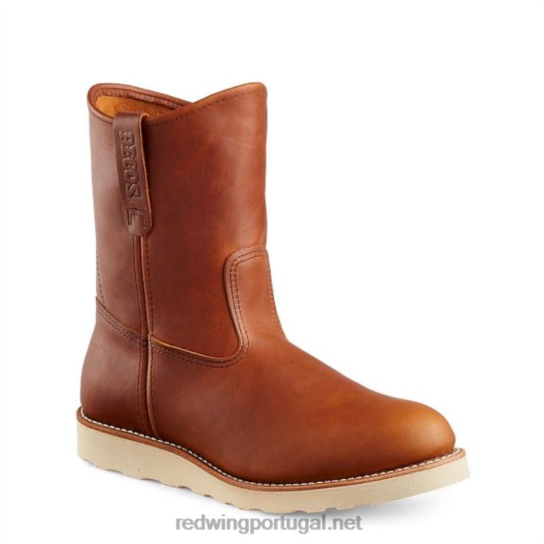 marromRed Wing Bota masculina de segurança à prova d'água de 8 polegadas estilo 2442 traction tred lite F2TL2125