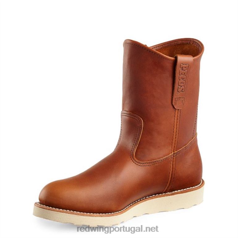 marromRed Wing Bota masculina de segurança à prova d'água de 8 polegadas estilo 2442 traction tred lite F2TL2125