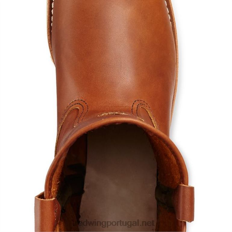 marromRed Wing Bota masculina de segurança à prova d'água de 8 polegadas estilo 2442 traction tred lite F2TL2125