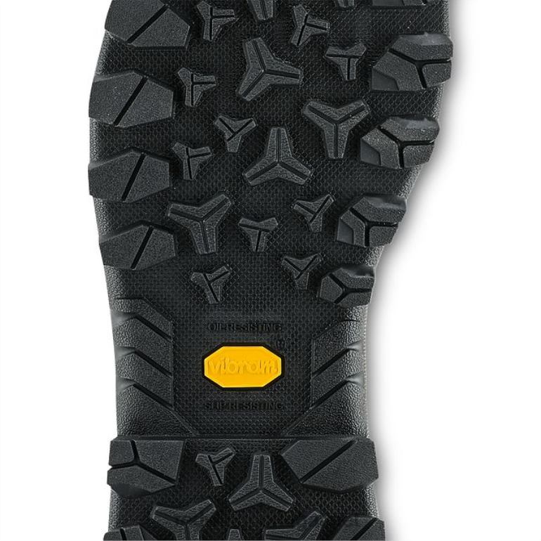 marromRed Wing Bota masculina estilo 2411 Burnside de segurança à prova d'água de 6 polegadas F2TL2107