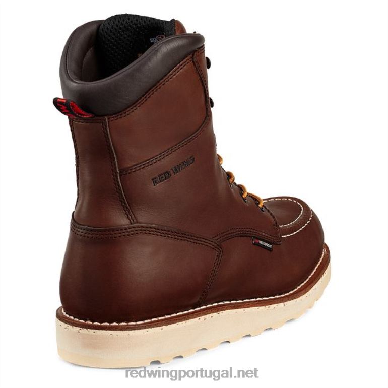 marromRed Wing Bota masculina estilo 3506 king toe à prova d'água de 6 polegadas csa de segurança F2TL2127