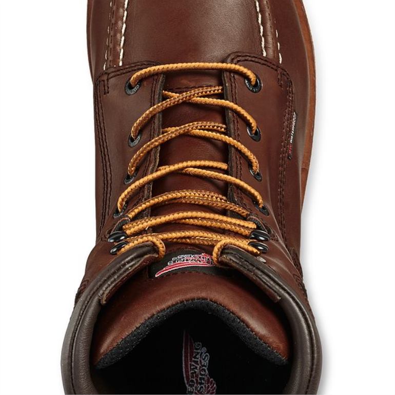 marromRed Wing Bota masculina estilo 3506 king toe à prova d'água de 6 polegadas csa de segurança F2TL2127
