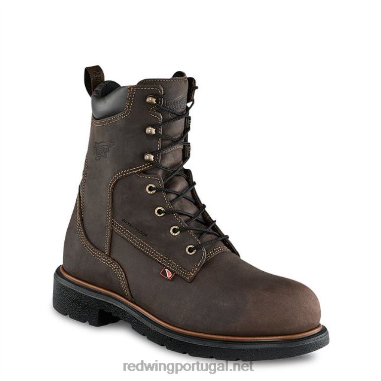 marromRed Wing Bota masculina estilo 4420 loggermax de segurança à prova d'água de 9 polegadas F2TL2114