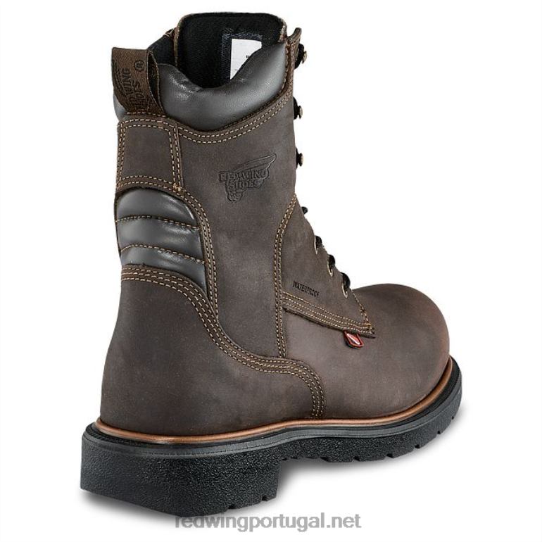 marromRed Wing Bota masculina estilo 4420 loggermax de segurança à prova d'água de 9 polegadas F2TL2114