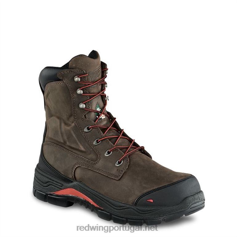 marromRed Wing Bota masculina estilo 4441 supersola de segurança com isolamento de 11 polegadas F2TL2103