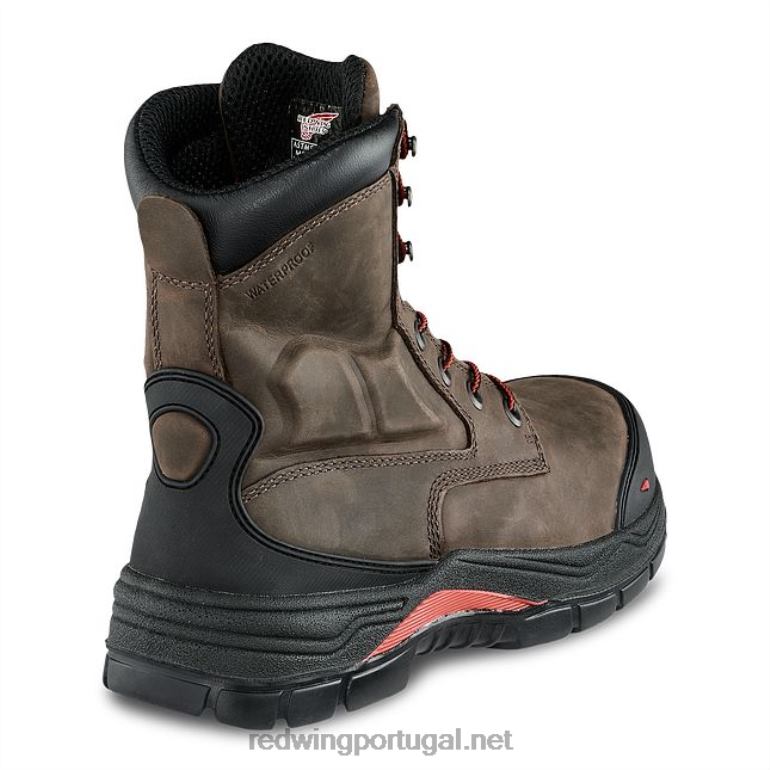 marromRed Wing Bota masculina estilo 4441 supersola de segurança com isolamento de 11 polegadas F2TL2103