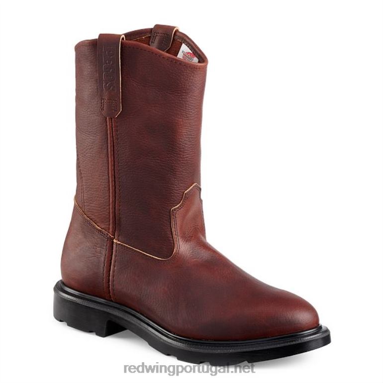marromRed Wing Bota masculina sem salto estilo 1105 supersola de 11 polegadas com biqueira macia F2TL282