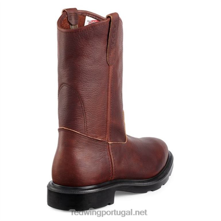 marromRed Wing Bota masculina sem salto estilo 1105 supersola de 11 polegadas com biqueira macia F2TL282