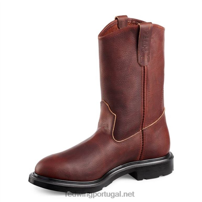 marromRed Wing Bota masculina sem salto estilo 1105 supersola de 11 polegadas com biqueira macia F2TL282