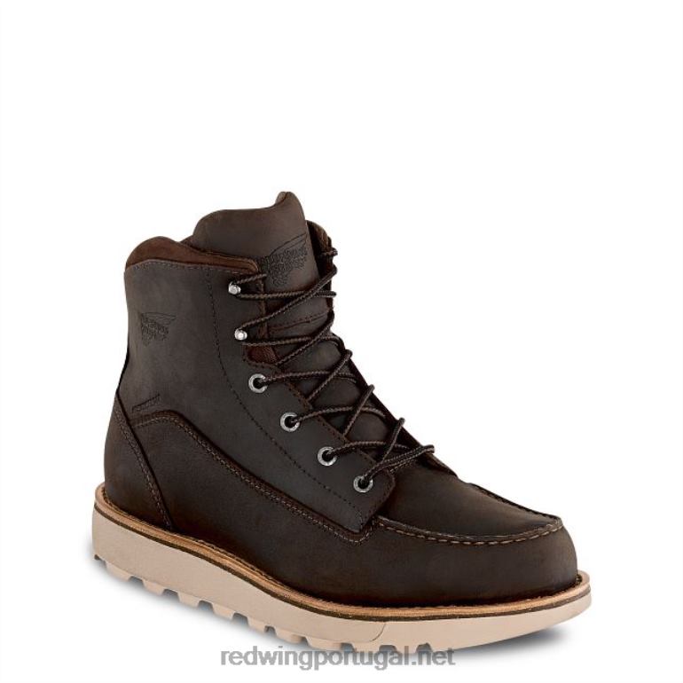 marromRed Wing Bota masculina sem salto estilo 1155 nailseat de 11 polegadas com biqueira macia F2TL293
