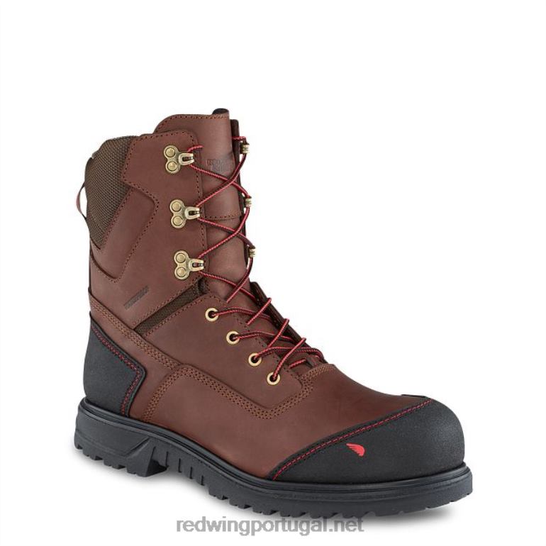 marromRed Wing Bota metguard de segurança masculina estilo 4499 truwelt de 10 polegadas à prova d'água F2TL267