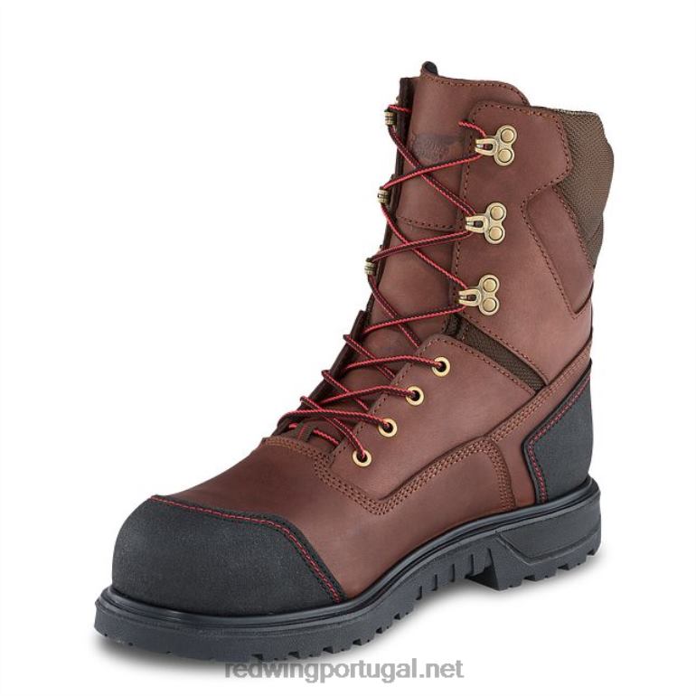 marromRed Wing Bota metguard de segurança masculina estilo 4499 truwelt de 10 polegadas à prova d'água F2TL267
