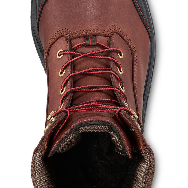 marromRed Wing Bota metguard de segurança masculina estilo 4499 truwelt de 10 polegadas à prova d'água F2TL267