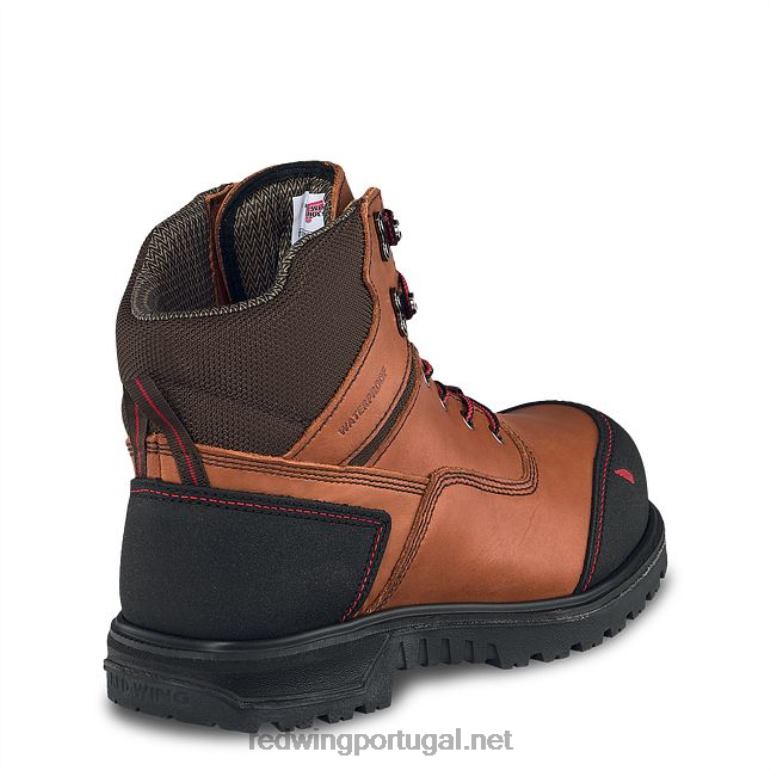 marromRed Wing Trabalho - estilo 3516 bota king toe adc masculina de 8 polegadas à prova d'água csa metguard de segurança F2TL2102