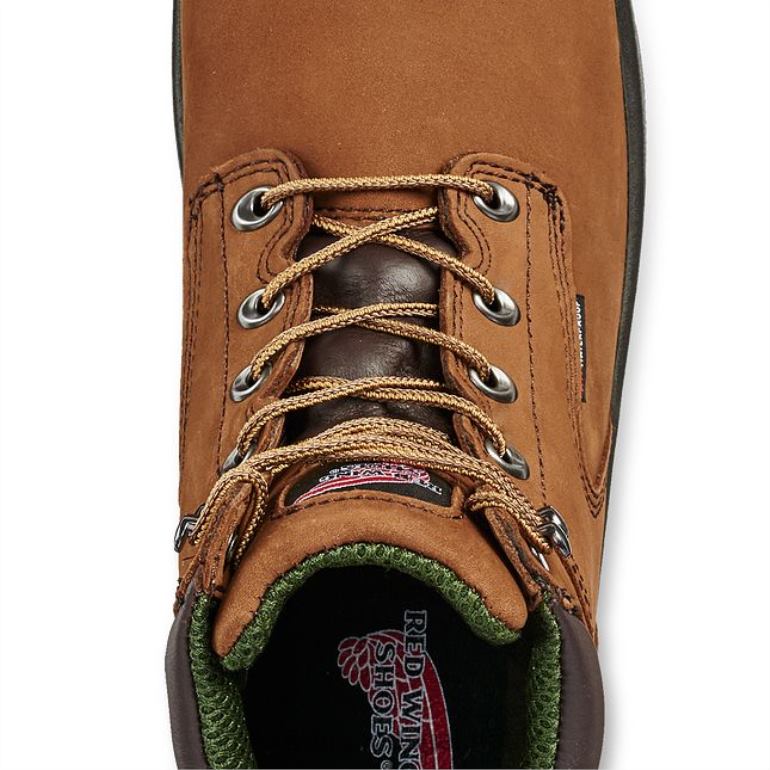 marromRed Wing Trabalho - estilo 8692 truhiker bota de caminhada masculina de 5 polegadas com biqueira macia F2TL277