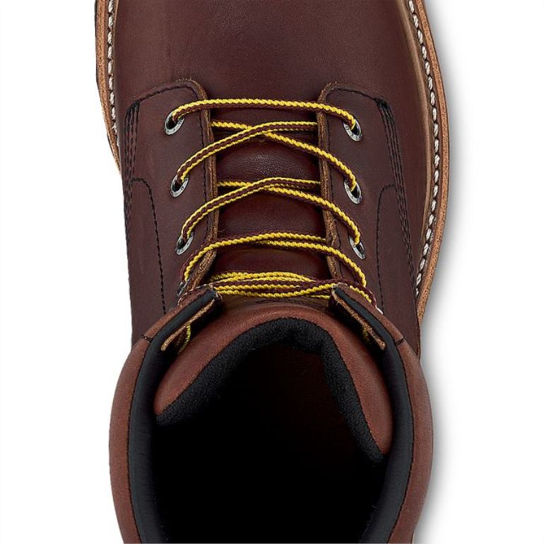 marromRed Wing bota de segurança masculina estilo 2233 supersola de 8 polegadas F2TL279