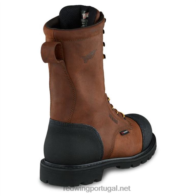 marromRed Wing bota de segurança masculina estilo 2401 flexforce de 6 polegadas à prova d'água F2TL268