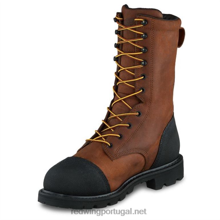 marromRed Wing bota de segurança masculina estilo 2401 flexforce de 6 polegadas à prova d'água F2TL268