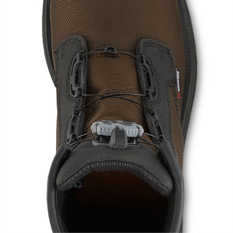 marromRed Wing bota de segurança masculina estilo 4423 crv de 6 polegadas à prova d'água para trabalho F2TL272