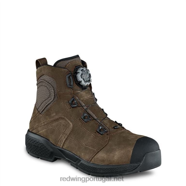 marromRed Wing bota de trabalho - estilo 1222 traction tred lite masculina de 6 polegadas à prova d'água F2TL292