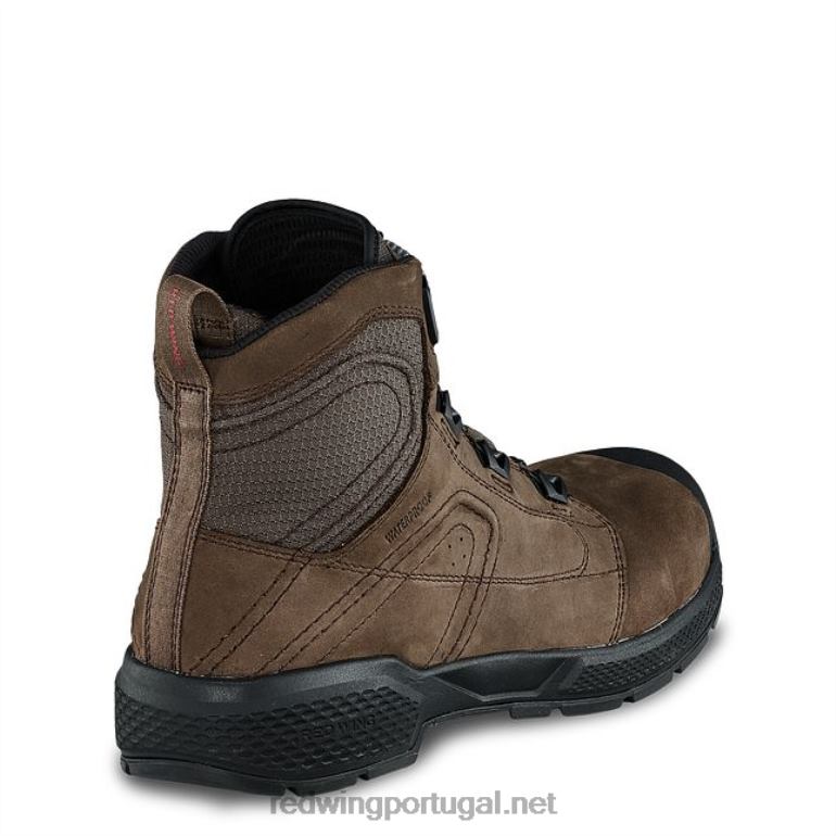 marromRed Wing bota de trabalho - estilo 1222 traction tred lite masculina de 6 polegadas à prova d'água F2TL292