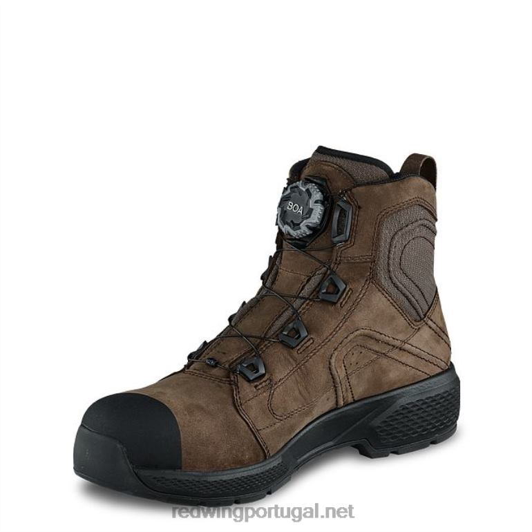 marromRed Wing bota de trabalho - estilo 1222 traction tred lite masculina de 6 polegadas à prova d'água F2TL292