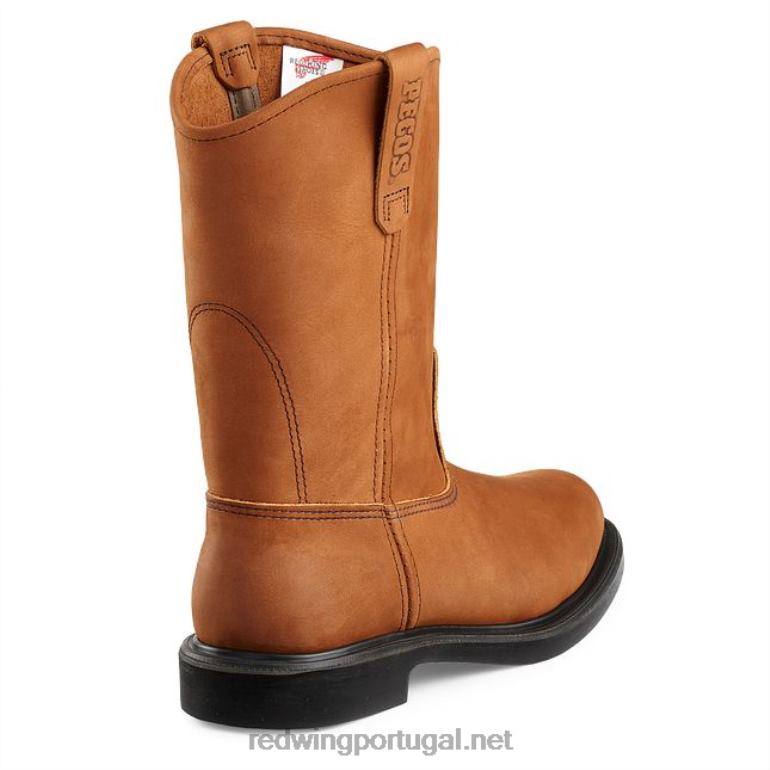 marromRed Wing bota de trabalho - estilo 202 supersola masculina de 6 polegadas F2TL283