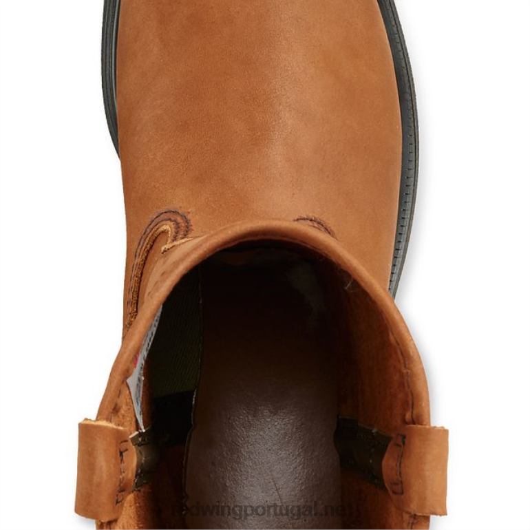 marromRed Wing bota de trabalho - estilo 202 supersola masculina de 6 polegadas F2TL283