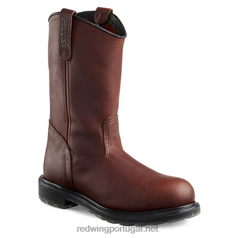 marromRed Wing bota de trabalho - estilo 3508 supersole 2.0 masculina de segurança csa de 8 polegadas F2TL2122