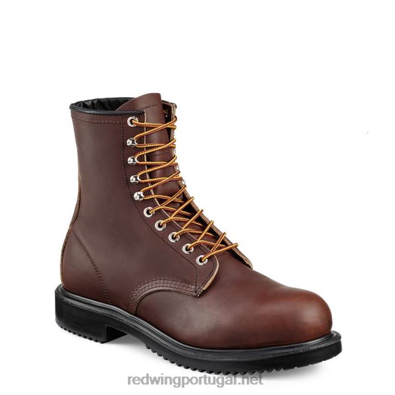 marromRed Wing bota de trabalho - estilo 400 dynaforce masculina de 8 polegadas à prova d'água F2TL280