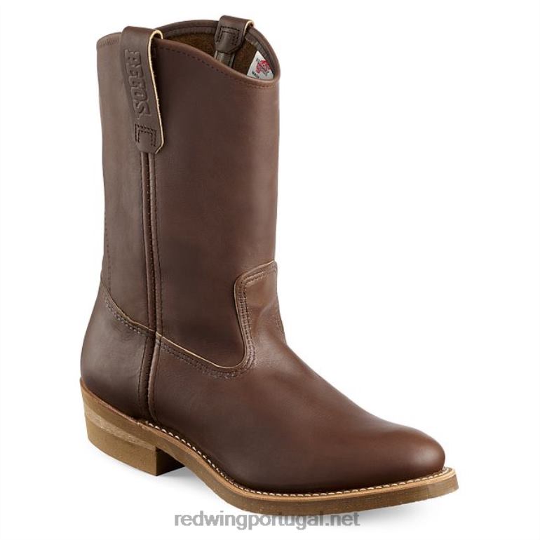 marromRed Wing bota de trabalho - estilo 411 de tração masculina de 8 polegadas à prova d'água F2TL294